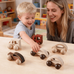 Personalised Wooden Toy Car Sedan Classic Car with Engraved Name Desk Decor Birthday Gift for Kids Car Lovers