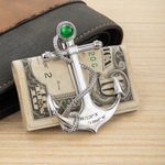 Set di gioielli personalizzati con stella polare con pietra di nascita e testo Abito formale Regalo di nozze essenziale per il testimone dello sposo