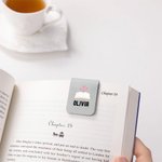 Personalized Book Coffee PU Leather Bookmark Clip with Name Reading Supplies Birthday Gift for Book Lovers Bookworms