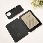 Personalized Vintage Pink Bookshop Portable Kindle Case Phone Case for iPhone or Samsung with Name Daily Use Birthday Gift for Book Lovers Bookworms