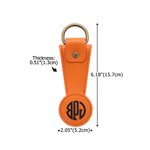 Clip de chapeau magnétique en cuir PU avec monogramme personnalisé Multicolore Cadeau d'anniversaire pour la famille et les amis