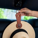 Clip de chapeau magnétique en cuir PU avec monogramme personnalisé Multicolore Cadeau d'anniversaire pour la famille et les amis