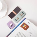 Personalized Book Coffee PU Leather Bookmark Clip with Name Reading Supplies Birthday Gift for Book Lovers Bookworms