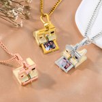 Personalized Vintage Polaroid Camera Photo Delicate Necklace Birthday Anniversary Gift for Couples Family