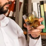 Personalised Golden Shield Initial Name 10 oz Rock Whiskey Glass Old Fashioned Birthday Gift for Man Bartender Whiskey Enthusiast