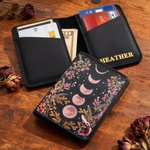 Journal personnalisé en cuir PU avec texte et 300 pages en kraft pour les phases de la lune Cadeau d'anniversaire et de Noël pour les filles et les femmes