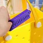 Personalized 3D Printed Name Clip-On Bag Slide Accessory for Bogg Birthday Gift for Friends