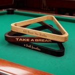 Portabiliardo personalizzato in legno con testo inciso al laser Regalo di compleanno per giocatori di biliardo e amanti del biliardo