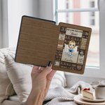 Personalised Cartoon Reading Charatcer Kindle Case with Name for Multiple Models Daily Use Birthday Gift for Book Lover Bookworm