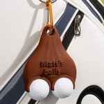 Personalised 3D Printed Text Funny Golf Ball Holder with Clip Golf Club Accessory Sports Birthday Christmas Gift for Golf Lover
