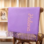 Bufanda y chal personalizados suaves y cálidos con nombre bordado accesorio de moda regalo de invierno cumpleaños para familia