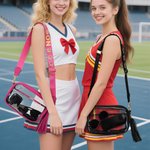 Personalizzato Multicolore Star Large Capacity Clear Crossbody Stadium Bag con nome e nappe Regalo di compleanno per lei per gli amanti dello sport