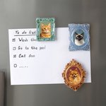 Personalizzato Vintage Style Oil Painting Frame Photo Fridge Magnet Home Decor Regalo di compleanno e anniversario per i proprietari di animali domestici
