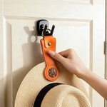 Clip de chapeau magnétique en cuir PU avec monogramme personnalisé Multicolore Cadeau d'anniversaire pour la famille et les amis