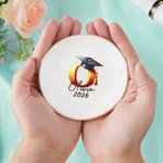 Personalized Graduation Cap Initial Ceramic Trinket Jewelry Dish with Name and Year Birthday Graduation Gift for Graduates