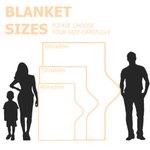 Personalized Cartoon Character Word Cloud Soft Hooded Blanket with Initial and Names Home Decor Birthday Anniversary Gift for Family Kids