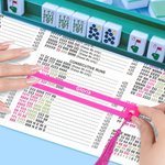 Personalisierte Multicolor 3D-gedruckt Mahjong Linie Leser mit Namen und Quasten Mahjong Club Game Night Geschenk für Mahjong-Liebhaber