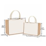 Personalized Cartoon Medical Character Large Jute Bag Graduation Birthday Gift for Nurse Doctor CMA Pharmacist Optician Medical Staff