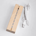 Personalised Heart 5-9 Photos Acrylic LED Night Light with Name and Wooden Base Home Decor Valentine's Day Anniversary Gift for Couple