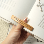 Personalised Birth Flower Bible Verse Wooden Thumb Book Page Holder with Engraved Text Book Accessories Birthday Gift for Bookworm Christian