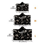 Gepersonaliseerde Dinosaurus Fossiel Zachte Deken met Kap met Naam Dagelijks Gebruik Verjaardagscadeau voor Kinderen Tieners Jongens