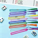 Personalisierte Multicolor 3D-gedruckt Mahjong Linie Leser mit Namen und Quasten Mahjong Club Game Night Geschenk für Mahjong-Liebhaber