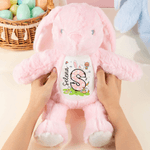 Jouet en peluche lapin de Pâques Peter Rabbit personnalisé avec nom Cadeau de Pâques pour nouveau-nés enfants