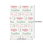 Personalized Snowman Reindeer Candy Cane Wrapping Paper with Name Christmas DIY Craft Packaging Gift for Family Kids