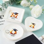Personalized Graduation Cap Initial Ceramic Trinket Jewelry Dish with Name and Year Birthday Graduation Gift for Graduates