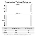 Écharpe à Franges Personnalisée avec Nom et Fleur de Naissance Cadeau d'Anniversaire pour la Famille et les Amis