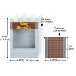 Personalised 3D Printed Castle Stone Wall Bridge Feeder Box with Text Reptile Habitat Adoption Anniversary Gift for Lizard Reptile Owners