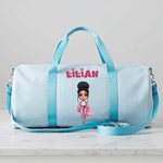 Bolsa de viaje de lona personalizada con nombre y correa para el hombro Regalo de cumpleaños de uso diario para mujeres