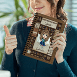 Personalized Bookshelf Cartoon Character A5 Spiral Notebook with Name and 120 Lined Pages Daily Use Birthday Gift for Family Kids