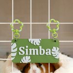 Personalisiertes Multicolor 3D-gedrucktes Namensschild Kleintierkäfig Namensschild für Meerschweinchen Kaninchen Hamster Chinchillas Geburtstagsgeschenk für Tierliebhaber