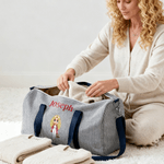 Bolsa de viaje de lona personalizada con nombre y correa para el hombro Regalo de cumpleaños de uso diario para mujeres