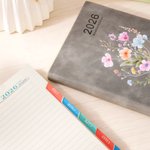 Personnalisé Wildflower 2026 Planner A5 Calendar Planner Notebook with Name Planning Journal Day Birthday Gift for Friends Students