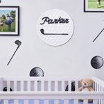 Personalized Golf Ball Acrylic Name Sign Wall Decor Club Competition Souvenir Birthday Gift for Golf Lovers
