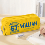 Personalized I Survived 67 Days of School Pencil Case with Name and Class Back to School Birthday Gift for Boys Girls