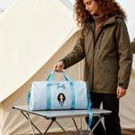 Bolsa de viaje de lona personalizada con nombre y correa para el hombro Regalo de cumpleaños de uso diario para mujeres