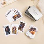 Gepersonaliseerde Speelkaarten met Foto Naam en Datum Perfect Cadeau voor Bruiloft Jubileum en Verjaardag voor Koppels Vrienden of Familie