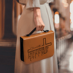 Personalisierte Multicolor Kreuz PU Leder Bibel Hülle Fall mit Namen Text und Tragegriff Taufe Geschenk für Christen