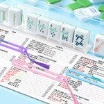 Personalisierte Multicolor 3D-gedruckt Mahjong Linie Leser mit Namen und Quasten Mahjong Club Game Night Geschenk für Mahjong-Liebhaber