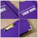 Personligt flerfärgat A4-urklipp med titel PP inre sida och anteckningsblock Kontorsmaterial Födelsedagspresent för lärare Student