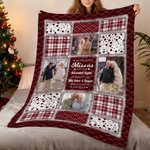 Personalisierte Foto Comfort Message Plaid Soft Throw Decke mit Namen Home Decor Memorial Sympathy Geschenk für Familie Freunde