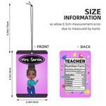 Personlig tecknad lärare karaktär bil luftfräschare prydnad bilinredning lärarens dag Bithday present till lärare