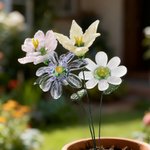 Fleur de naissance en verre personnalisée Décoration d'intérieur Anniversaire Anniversaire Fête des mères Cadeau pour femmes