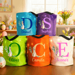 Gepersonaliseerde Peter Konijn Bunny LED licht emmer tas mand met initiaal en naam paaseieren jacht benodigdheden Party Favors geschenk voor kinderen familie