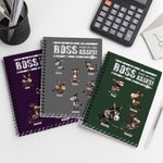 Personalized Boss Pain In The Asses Funny Donkey Spiral A5 Notebook with Name Daily Planner Diary Birthday Gift for Colleague Friend