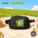 Personifierad långsvansad Marsupilami Butterfly Crossbody Fanny Pack med namn och justerbar rem Födelsedagspresent för kvinnor | Callie × Marsupilami®