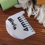 Personalisierte Multicolor gleich Stiche Nähen Vorlage Finger Lineal mit Namen Nähen Werkzeuge Geburtstag Geschenk für Schneider Häkeln Enthusiasten